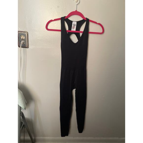 GYMSHARK "EVERYDAY SEAMLESS" JUMPSUIT. BRAND NEW, SUPER CUTE, BLACK - Picture 2 of 8